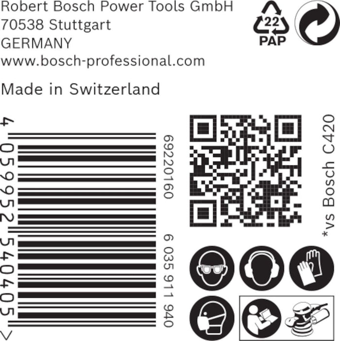 Bosch EXPERT M480 brusna mreža za rotacione brusilice od 150 mm, granulacija 180 - pakovanje od 50 komada - 2608900702 Brusna mreža za rotacione brusilice BOSCH Madras doo Beograd