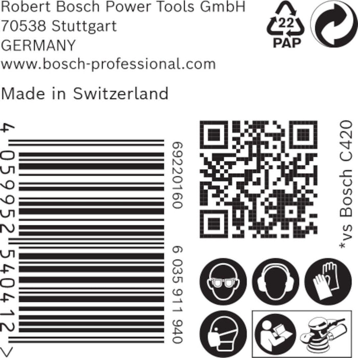 Bosch EXPERT M480 brusna mreža za rotacione brusilice od 150 mm, granulacija 220 - pakovanje od 50 komada - 2608900703 Brusna mreža za rotacione brusilice BOSCH Madras doo Beograd