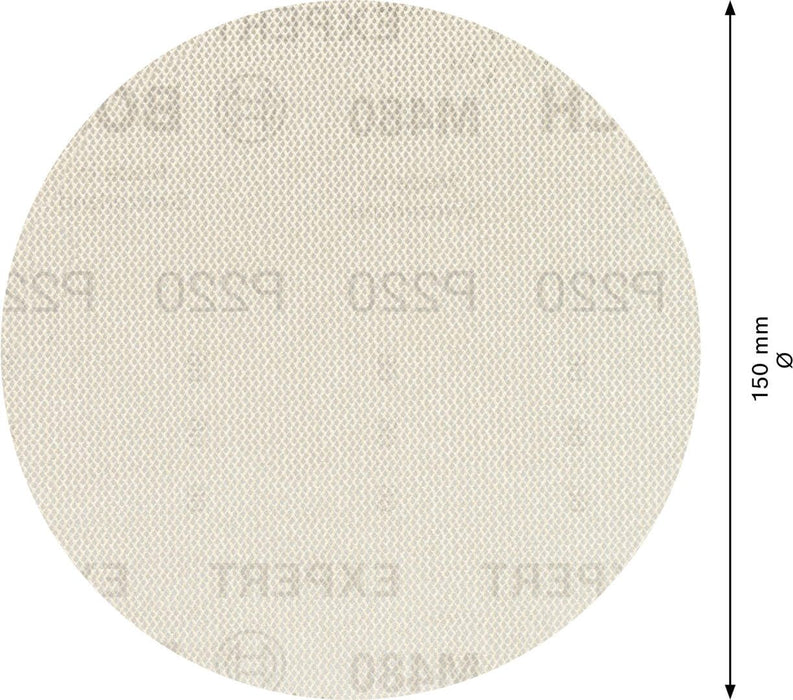 Bosch EXPERT M480 brusna mreža za rotacione brusilice od 150 mm, granulacija 220 - pakovanje od 50 komada - 2608900703 Brusna mreža za rotacione brusilice BOSCH Madras doo Beograd