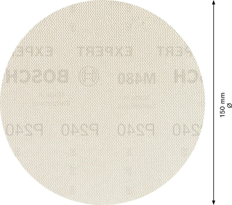 Bosch EXPERT M480 brusna mreža za rotacione brusilice od 150 mm, granulacija 240 - pakovanje od 5 komada - 2608900695 Brusna mreža za rotacione brusilice BOSCH Madras doo Beograd