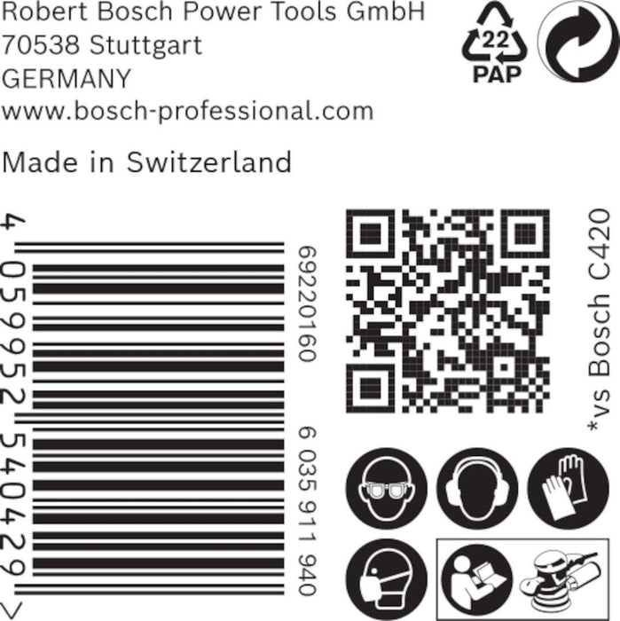 Bosch EXPERT M480 brusna mreža za rotacione brusilice od 150 mm, granulacija 240 - pakovanje od 50 komada - 2608900704 Brusna mreža za rotacione brusilice BOSCH Madras doo Beograd