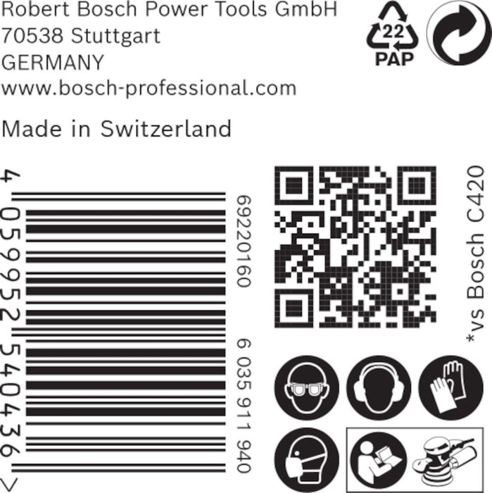 Bosch EXPERT M480 brusna mreža za rotacione brusilice od 150 mm, granulacija 320 - pakovanje od 50 komada - 2608900705 Brusna mreža za rotacione brusilice BOSCH Madras doo Beograd