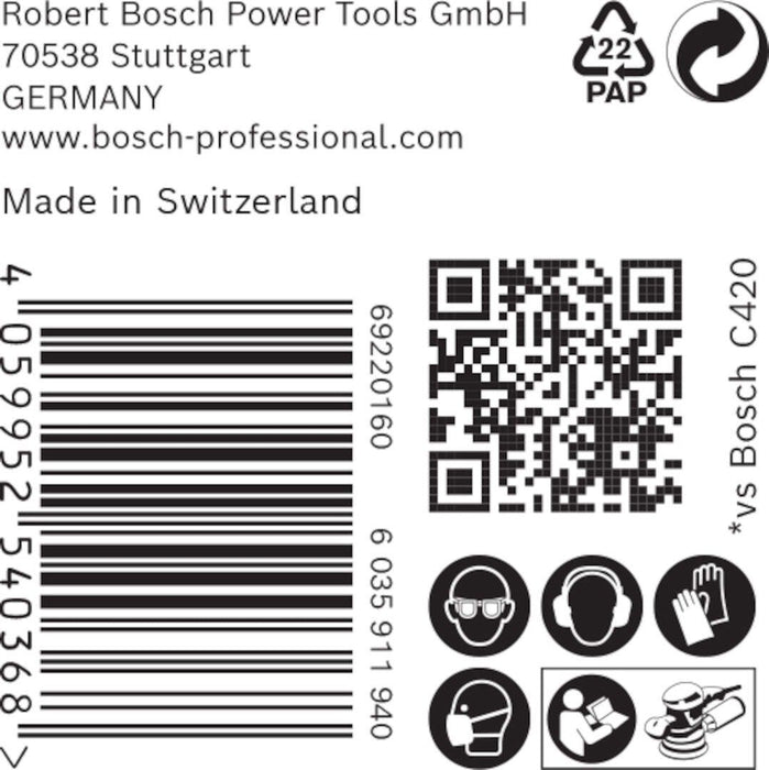 Bosch EXPERT M480 brusna mreža za rotacione brusilice od 150 mm, granulacija 80 - pakovanje od 50 komada - 2608900698 Brusna mreža za rotacione brusilice BOSCH Madras doo Beograd