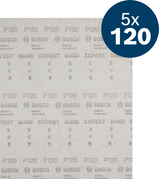 BOSCH EXPERT M480 brusna mreža za vibracione brusilice, 230×280 mm, G120, 5 delova - (2608902505) Madras doo Beograd Madras doo Beograd