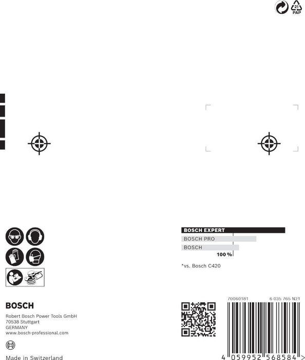 Bosch EXPERT M480 početni komplet za rotacione brusilice 125mm, granulacija 80/120/180; 7-delni - 2608901202 Komplet brusnih listova BOSCH Madras doo Beograd