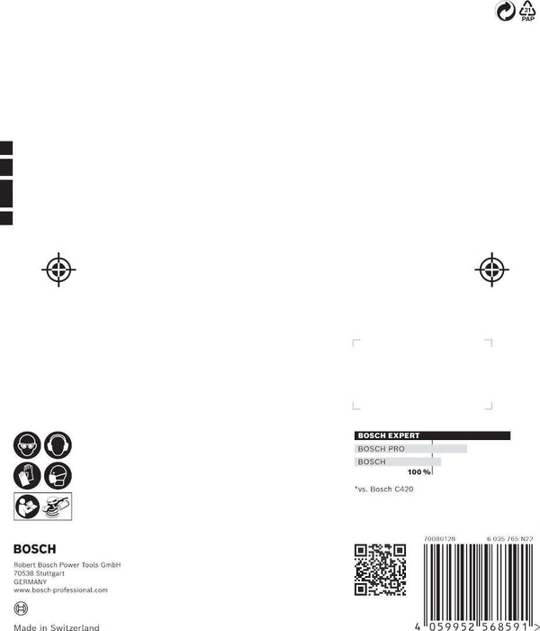 Bosch EXPERT M480 početni komplet za rotacione brusilice 150mm, granulacija 80/120/180; 7-delni - 2608901203 Komplet brusnih listova BOSCH Madras doo Beograd