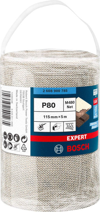 Bosch EXPERT M480 rolna brusne mreže 115mm, dužina 5m, granulacija 80 - 2608900785 Rolna brusne mreže BOSCH Madras doo Beograd