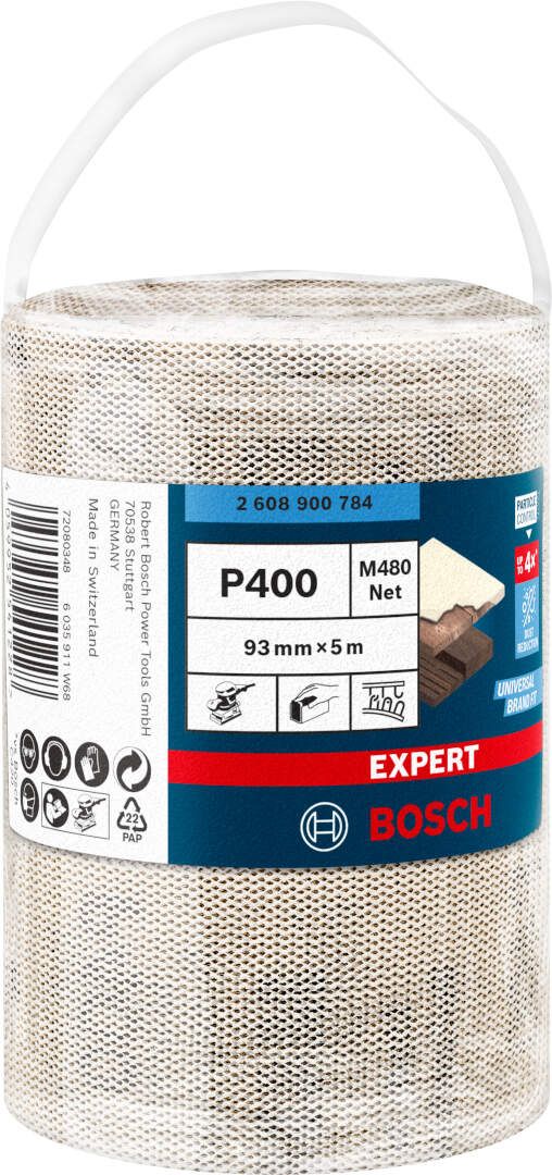 Bosch EXPERT M480 rolna brusne mreže 93mm, dužina 5m, granulacija 400 - 2608900784 Rolna brusne mreže BOSCH Madras doo Beograd