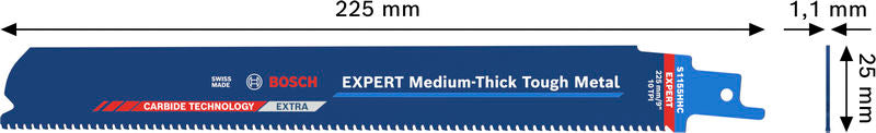 BOSCH EXPERT Medium-Thick Tough Metal S1155HHC list testere - List sablja testere RBE S1155HHC 1PC (2608902323) Madras doo Beograd Madras doo Beograd