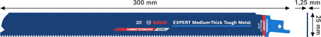 BOSCH EXPERT Medium-Thick Tough Metal S1255HHC list testere - List sablja testere RBE S1255HHC 1PC (2608902326) Madras doo Beograd Madras doo Beograd