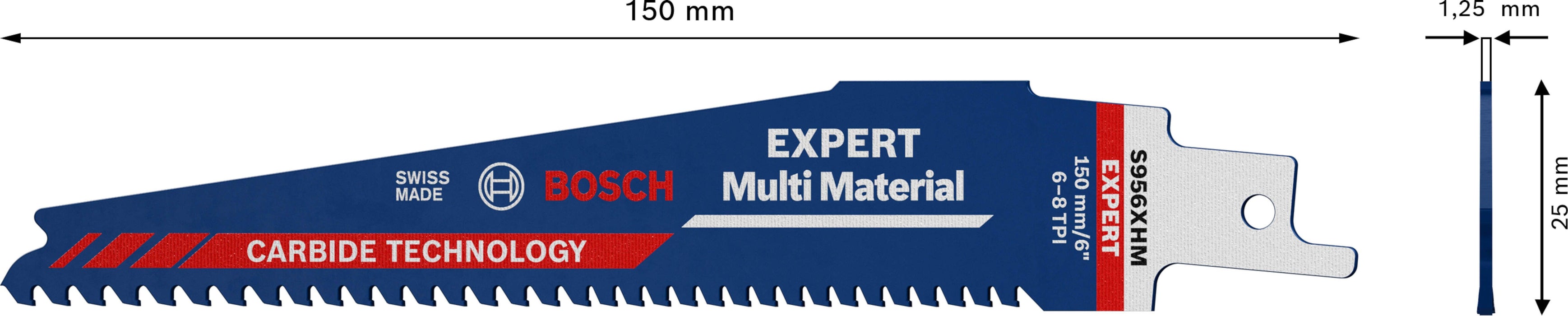 Bosch EXPERT „Multi Material“ 956 XHM list univerzalne testere - pakovanje 1 komad - 2608900389 List univerzalne testere BOSCH Madras doo Beograd