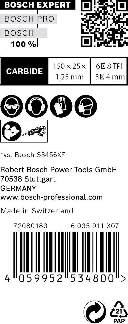Bosch EXPERT „Multi Material“ 956 XHM list univerzalne testere - pakovanje 10 komada - 2608900390 List univerzalne testere BOSCH Madras doo Beograd