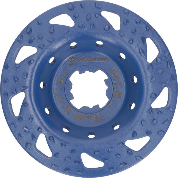 BOSCH EXPERT Multi Material Carbide glava za brušenje, gruba, pod uglom, X-LOCK, 115 mm, 22,23 mm - Lončasti disk za brušenje EXPERT Carbide (2608901687) Madras doo Beograd Madras doo Beograd