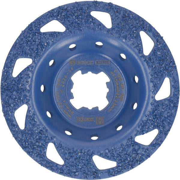 BOSCH EXPERT Multi Material Carbide glava za brušenje, srednja, pod uglom, X-LOCK, 115 mm, 22,23 mm - Lončasti disk za brušenje EXPERT Carbide (2608901688) Madras doo Beograd Madras doo Beograd