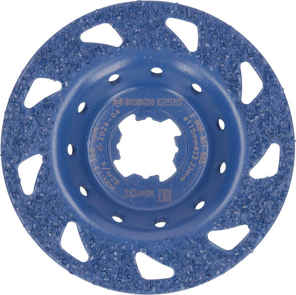 BOSCH EXPERT Multi Material Carbide glava za brušenje, srednja, ravna, X-LOCK, 115 mm, 22,23 mm - Lončasti disk za brušenje EXPERT Carbide (2608901685) Power Tools BOSCH Madras doo Beograd