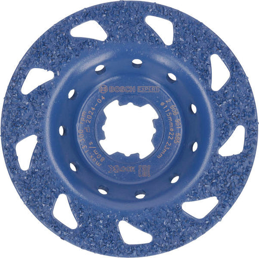 BOSCH EXPERT Multi Material Carbide glava za brušenje, srednja, ravna, X-LOCK, 115 mm, 22,23 mm - Lončasti disk za brušenje EXPERT Carbide (2608901685) Power Tools BOSCH Madras doo Beograd
