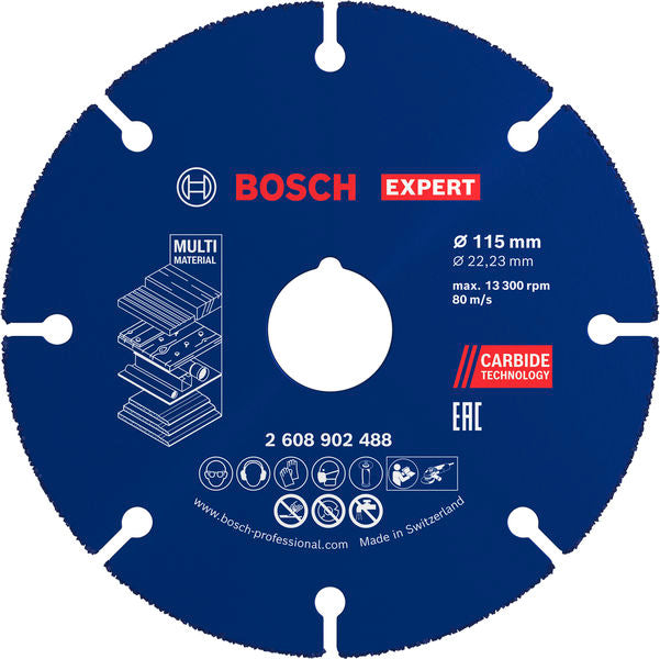 BOSCH EXPERT Multi Material Carbide rezna ploča, 115 x 22,23 mm - Ploča za razdvajanje RBE- 1ER CMW Ø115 (2608902488) Madras doo Beograd Madras doo Beograd