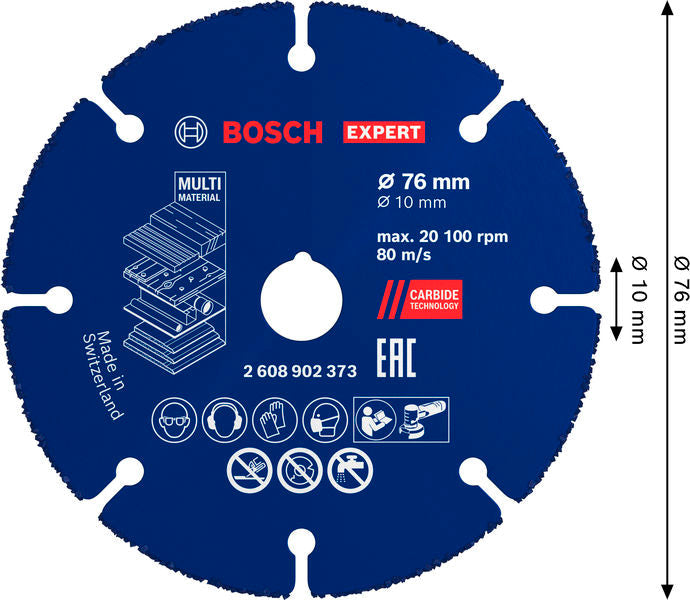 BOSCH EXPERT Multi Material Carbide rezna ploča, 76 x 10 mm - Ploča za razdvajanje RBE- 1ER 76x10mm (2608902373) Madras doo Beograd Madras doo Beograd