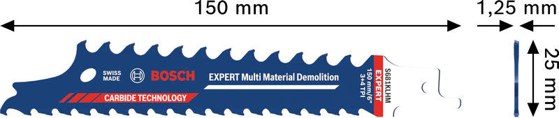 BOSCH EXPERT Multi Material Demolition S681KLHM list testere - Set listova testere RBE S681KLHM 1PC (2608901704) Madras doo Beograd Madras doo Beograd