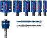 BOSCH EXPERT Multi Material Power Change Plus set testera za otvore, 22; 25; 35; 40; 51; 68×60 mm, 9 delova - Testera za otvore P MM T 9p Set (2608901907) Madras doo Beograd Madras doo Beograd