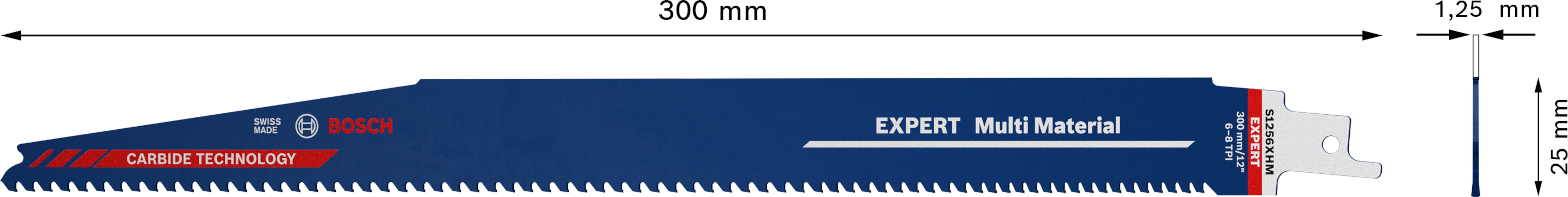 Bosch EXPERT „Multi Material“ S 1256 XHM list univerzalne testere - pakovanje 1 komad - 2608900394 List univerzalne testere BOSCH Madras doo Beograd