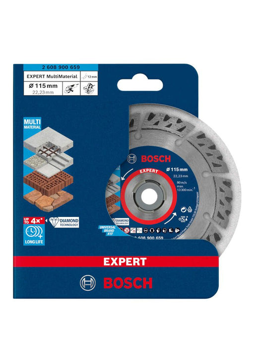 Bosch EXPERT MultiMaterial dijamantska rezna ploča 115 x 22,23 x 2,2 x 12 mm - 2608900659 Dijamantska rezna ploca BOSCH Madras doo Beograd