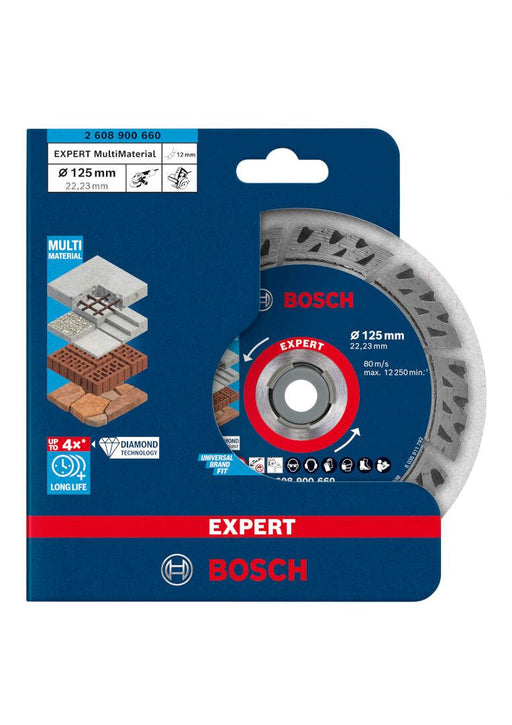 Bosch EXPERT MultiMaterial dijamantska rezna ploča 125 x 22,23 x 2,2 x 12 mm - 2608900660 Dijamantska rezna ploca BOSCH Madras doo Beograd