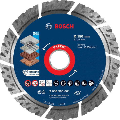 Bosch EXPERT MultiMaterial dijamantska rezna ploča 150 x 22,23 x 2,4 x 12 mm - 2608900661 Dijamantska rezna ploca BOSCH Madras doo Beograd