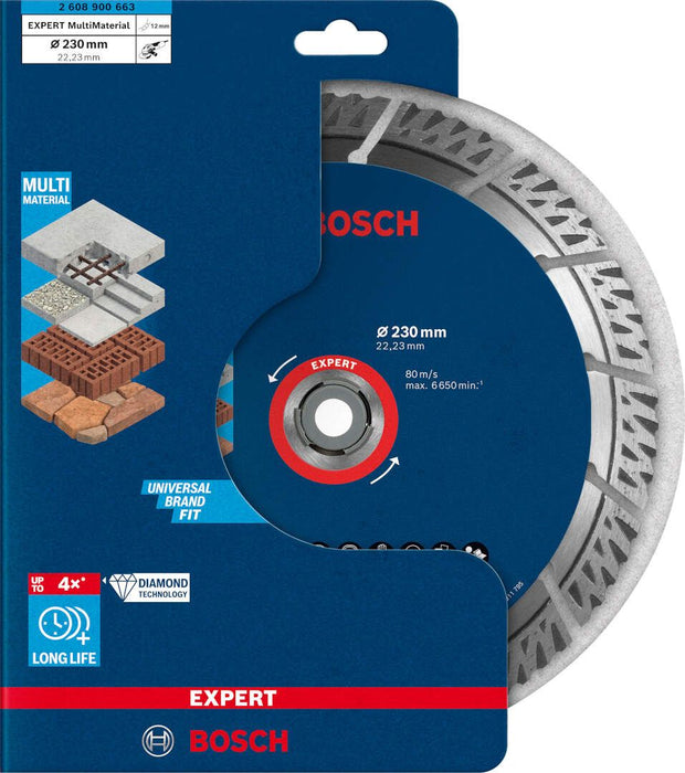 Bosch EXPERT MultiMaterial dijamantska rezna ploča 230 x 22,23 x 2,4 x 15 mm - 2608900663 Dijamantska rezna ploca BOSCH Madras doo Beograd