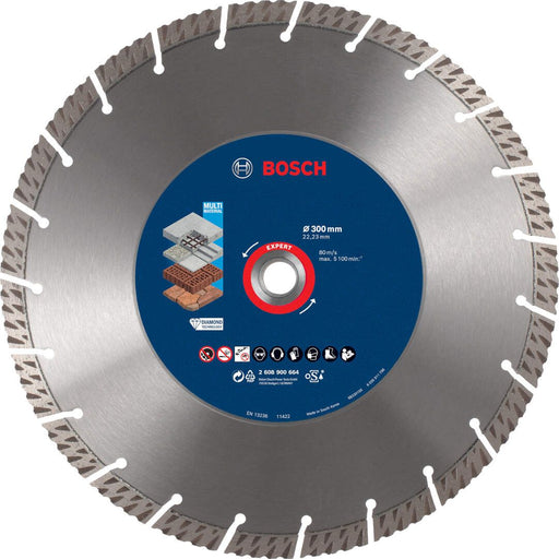 Bosch EXPERT MultiMaterial dijamantska rezna ploča 300 x 22,23 x 2,8 x 15 mm - 2608900664 Dijamantska rezna ploca BOSCH Madras doo Beograd