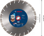 Bosch EXPERT MultiMaterial dijamantska rezna ploča 350 x 20/25,40 x 3,3 x 15 mm - 2608900666 Dijamantska rezna ploca BOSCH Madras doo Beograd