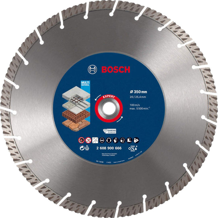 Bosch EXPERT MultiMaterial dijamantska rezna ploča 350 x 20/25,40 x 3,3 x 15 mm - 2608900666 Dijamantska rezna ploca BOSCH Madras doo Beograd