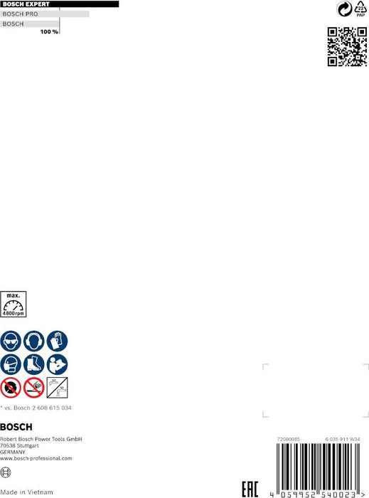 Bosch EXPERT MultiMaterial dijamantska rezna ploča 400 x 20/25,40 x 3,3 x 12 mm - 2608900667 Dijamantska rezna ploca BOSCH Madras doo Beograd