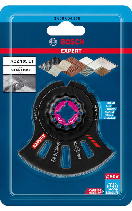 Bosch EXPERT MultiMaterial Segment Blade ACZ 105 ET list testere za multifunkcionalne alate, 1-delni - 2608664208 Segmentni list za testeru BOSCH Madras doo Beograd