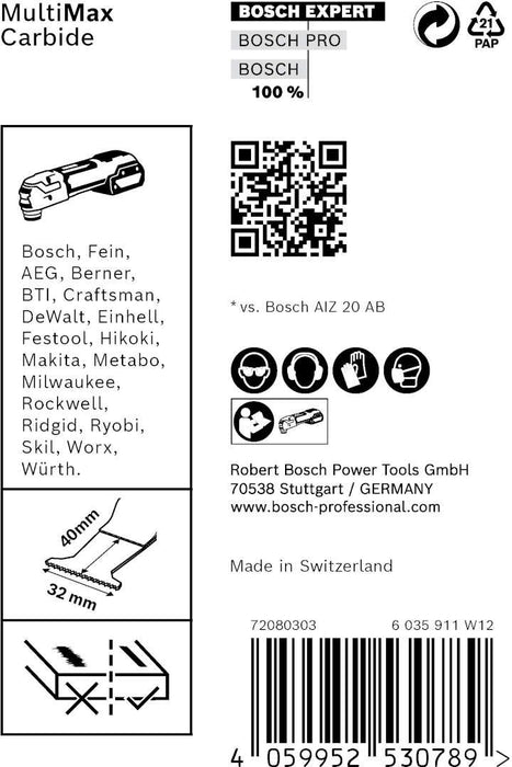 Bosch EXPERT MultiMax AIZ 32 APIT list testere za multifunkcionalne alate, 10-delni - 2608900026 List testere BOSCH Madras doo Beograd