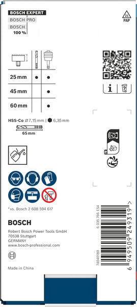 BOSCH EXPERT Power Change Plus držač sa vodećom burgijom, šestostrani prihvat 8,7 mm, HSS-Co, 7,15×25×65 mm - Telo za prihvat P AP HC 7.15x65 (2608902033) Madras doo Beograd Madras doo Beograd
