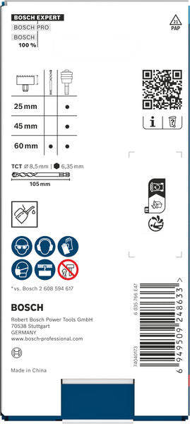 BOSCH EXPERT Power Change Plus sa vodećom burgijom, Ø8,5×60×105 mm, 2 dela - Telo za prihvat P AP T 8.5x 105 (2608901965) Madras doo Beograd Madras doo Beograd
