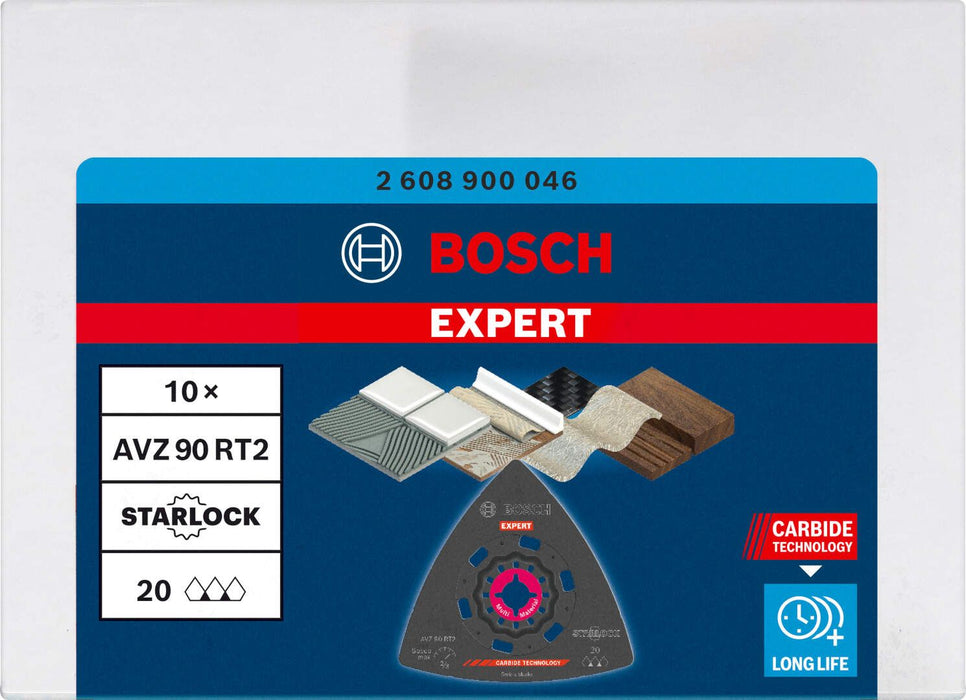 Bosch EXPERT Sanding Plate AVZ 90 RT2 Multitool list od 90 mm, 10-delni - 2608900046 List testere za multifunkcionalne alate BOSCH Madras doo Beograd