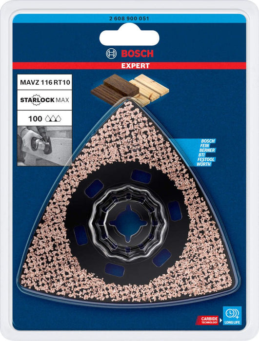 Bosch EXPERT Sanding Plate MAVZ 116 RT10 list testere za višenamenske alate od 116 mm - 2608900051 List testere za multifunkcionalne alate BOSCH Madras doo Beograd