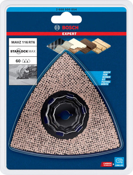 Bosch EXPERT Sanding Plate MAVZ 116 RT6 list testere za višenamenske alate od 116 mm - 2608900054 List testere za multifunkcionalne alate BOSCH Madras doo Beograd