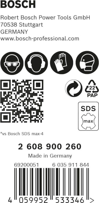 Bosch EXPERT SDS max-8X burgija za udarne bušilice od 12 x 200 x 340 mm, 5-delni - 2608900260 Burgija SDS - Max BOSCH Madras doo Beograd