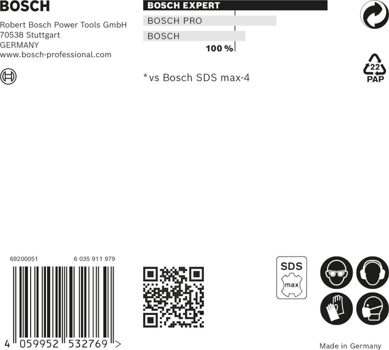 Bosch EXPERT SDS max-8X burgija za udarne bušilice od 12 x 400 x 540 mm - 2608900202 Burgija SDS - Max BOSCH Madras doo Beograd