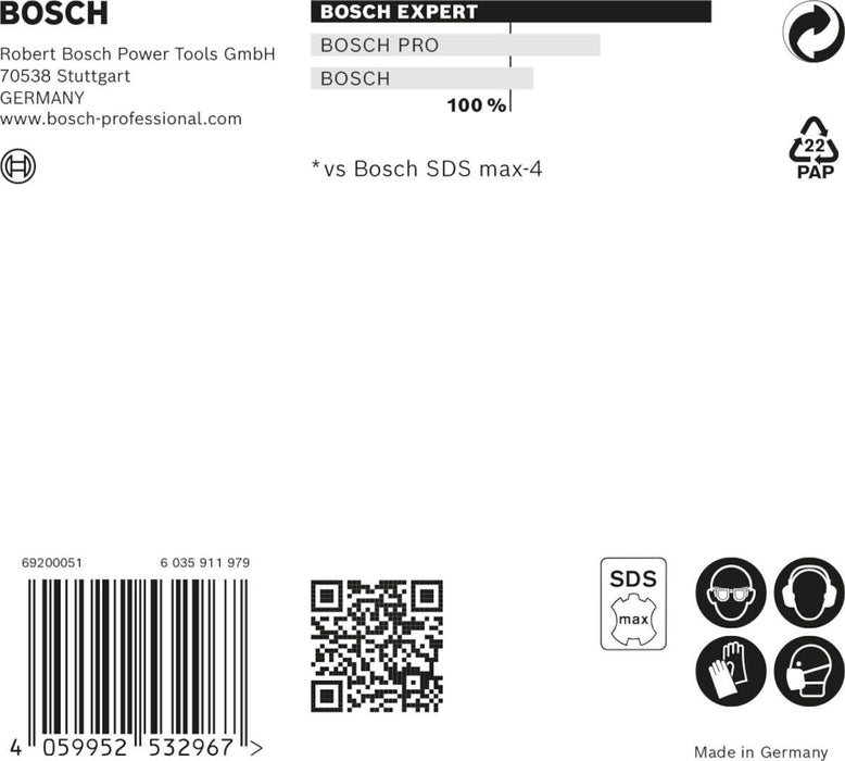 Bosch EXPERT SDS max-8X burgija za udarne bušilice od 18 x 400 x 540 mm - 2608900222 Burgija SDS - Max BOSCH Madras doo Beograd