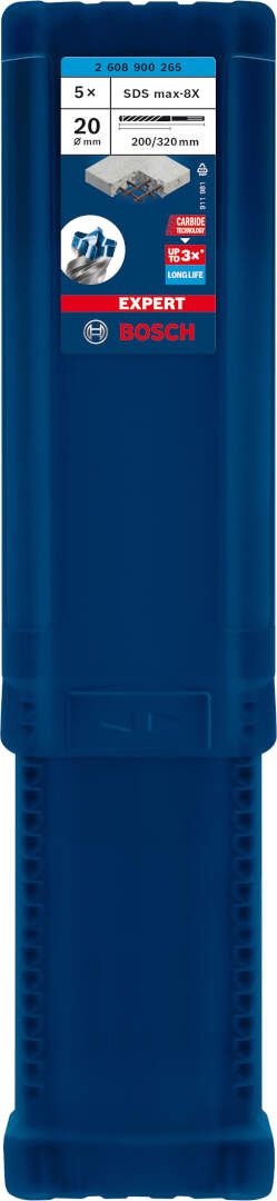 Bosch EXPERT SDS max-8X burgija za udarne bušilice od 20 x 200 x 320 mm, 5-delni - 2608900265 Burgija SDS - Max BOSCH Madras doo Beograd