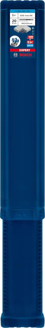 Bosch EXPERT SDS max-8X burgija za udarne bušilice od 20 x 400 x 520 mm, 5-delni - 2608900266 Burgija SDS - Max BOSCH Madras doo Beograd