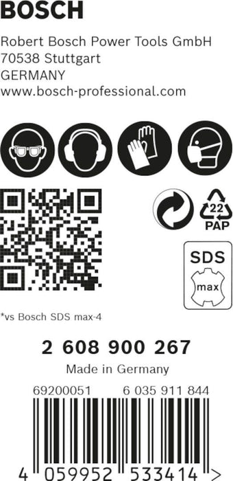 Bosch EXPERT SDS max-8X burgija za udarne bušilice od 22 x 400 x 520 mm, 5-delni - 2608900267 Burgija SDS - Max BOSCH Madras doo Beograd