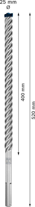 Bosch EXPERT SDS max-8X burgija za udarne bušilice od 25 x 400 x 520 mm - 2608900241 Burgija SDS - Max BOSCH Madras doo Beograd