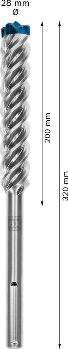 Bosch EXPERT SDS max-8X burgija za udarne bušilice od 28 x 200 x 320 mm - 2608900247 Burgija SDS - Max BOSCH Madras doo Beograd