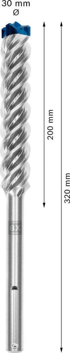 Bosch EXPERT SDS max-8X burgija za udarne bušilice od 30 x 200 x 320 mm - 2608900252 Burgija SDS - Max BOSCH Madras doo Beograd