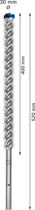Bosch EXPERT SDS max-8X burgija za udarne bušilice od 30 x 400 x 520 mm - 2608900253 Burgija SDS - Max BOSCH Madras doo Beograd